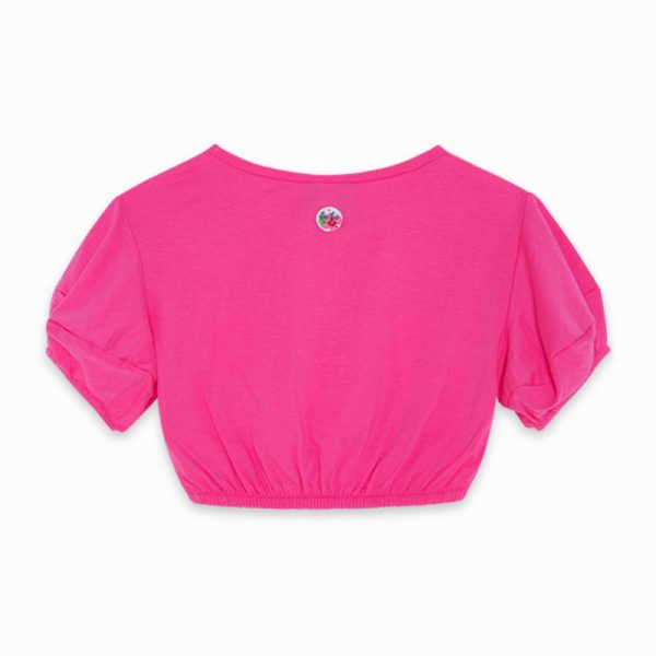 pink cropped jersey t shirt for girls paraiso2