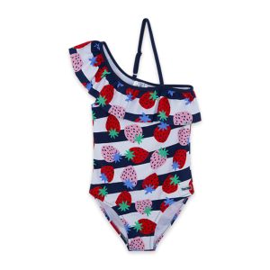 pink strawberry swimsuit for girls sweet strawberries